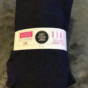 Brand new Children's Place fleece lined leggings size 16.